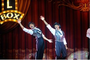 Boston (left, Matthew Johnson) and Roosevelt (right, Jared Grimes)  Photo